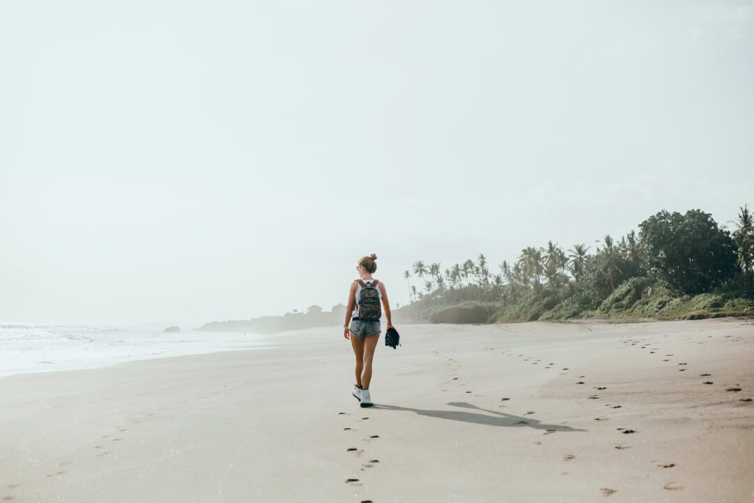 woman on the beach
